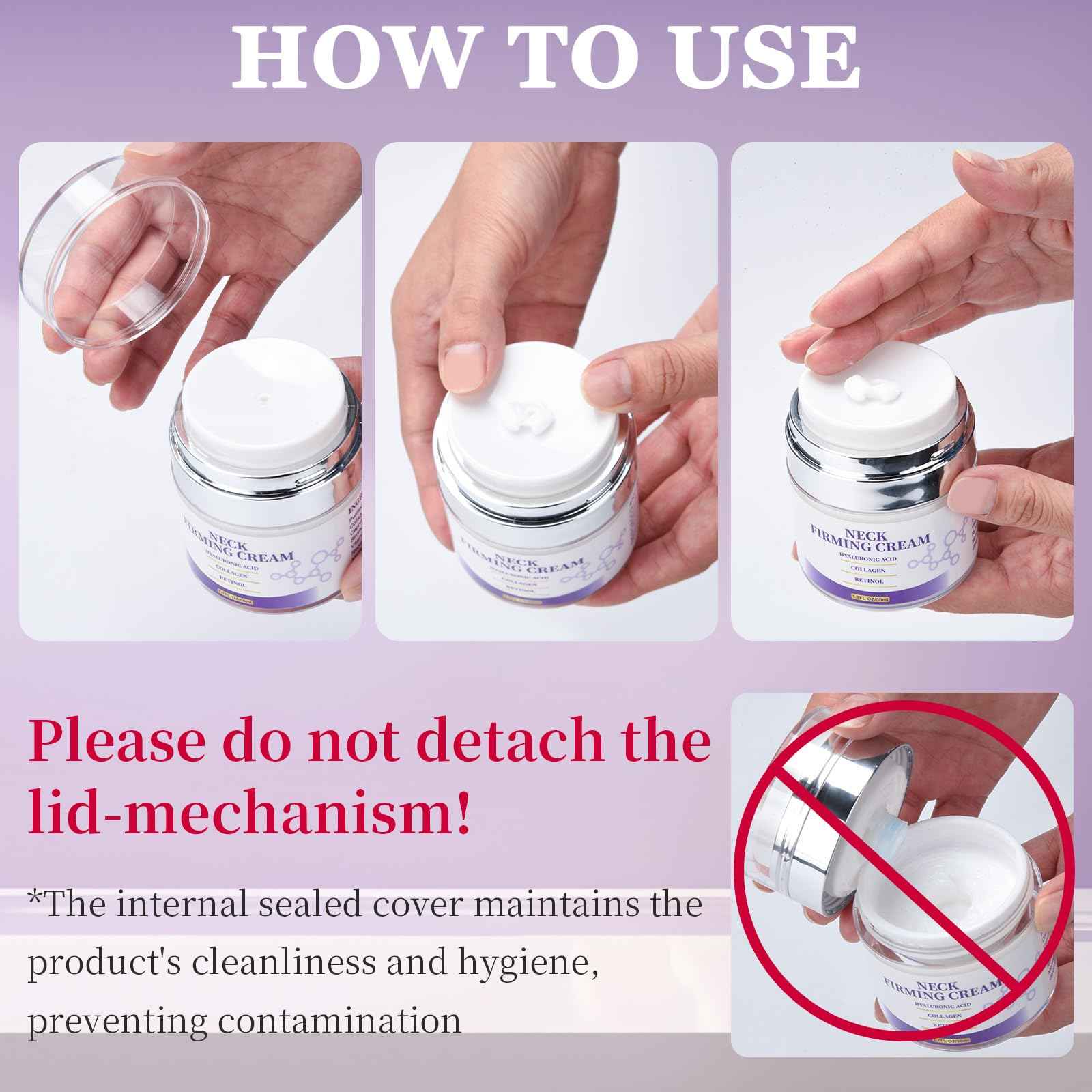 Retinol Cream for Face, Neck Creams for Tightening and Firming, Anti Aging Face Moisturizer for Face, Day & Night Moisturizing with Collagen, Hyaluronic Acid for Sagging Skin, Wrinkle, 1.7 Fl OZ