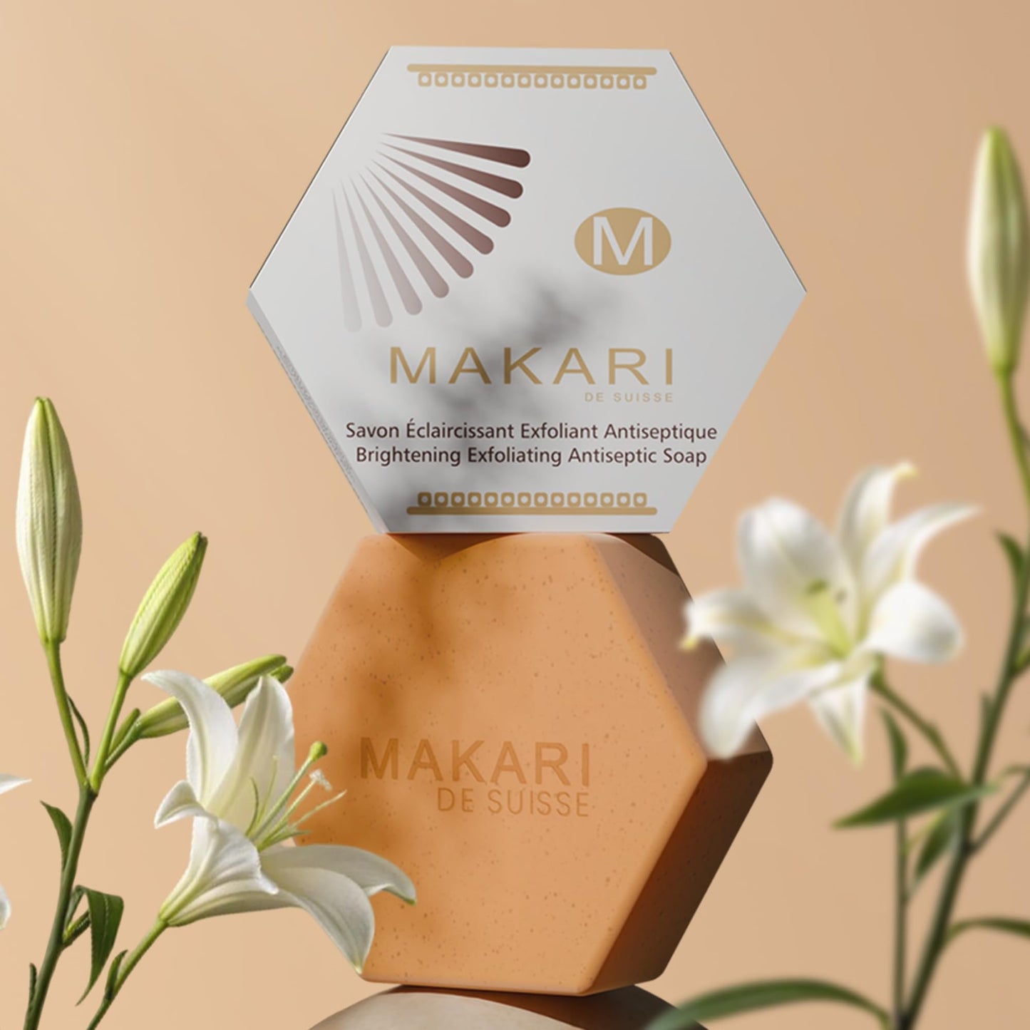 MAKARI Classic Exfoliating Antiseptic Soap 2-Pack (7 oz) | Helps Revitalize & Support Even-Looking Skin Tone | Detoxifies & Removes Impurities | For All Skin Types