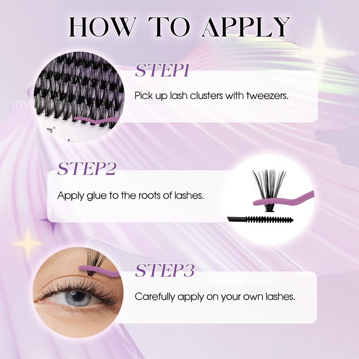 Lash Clusters Kit Natural for DIY: 280-Pcs 30D+40D Ultra-Lightweight Waterproof Eyelashes, D Curl Cat Eye 12-16mm Mixed Fake Lashes by Wendy Lashes