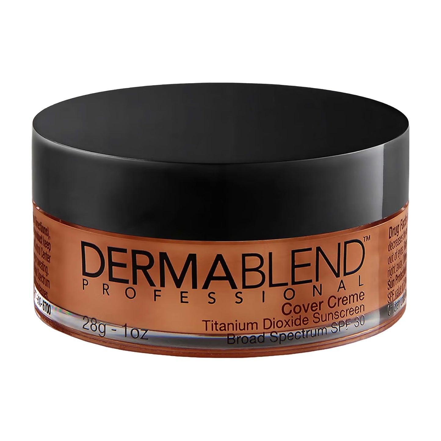 Dermablend Cover Creme High Coverage Foundation with SPF 30, 65W Golden Bronze, 1 Oz.