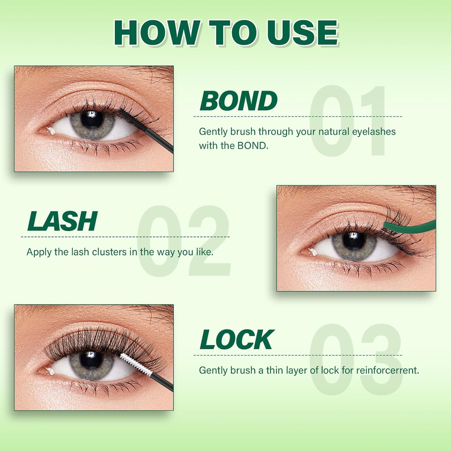 Lash Bond and Seal - Waterproof DIY Lash Extension Glue | Strong, Gentle, Latex-Free, 10ML (Black)