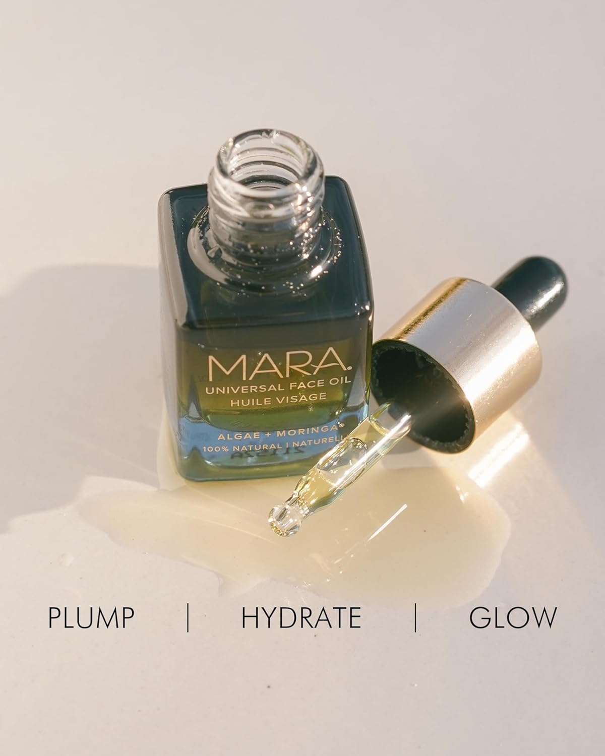 Universal Face Oil - Hydrating Anti-Aging Formula with Algae & Moringa | Glow-Boosting 0.5 oz (15 ml)