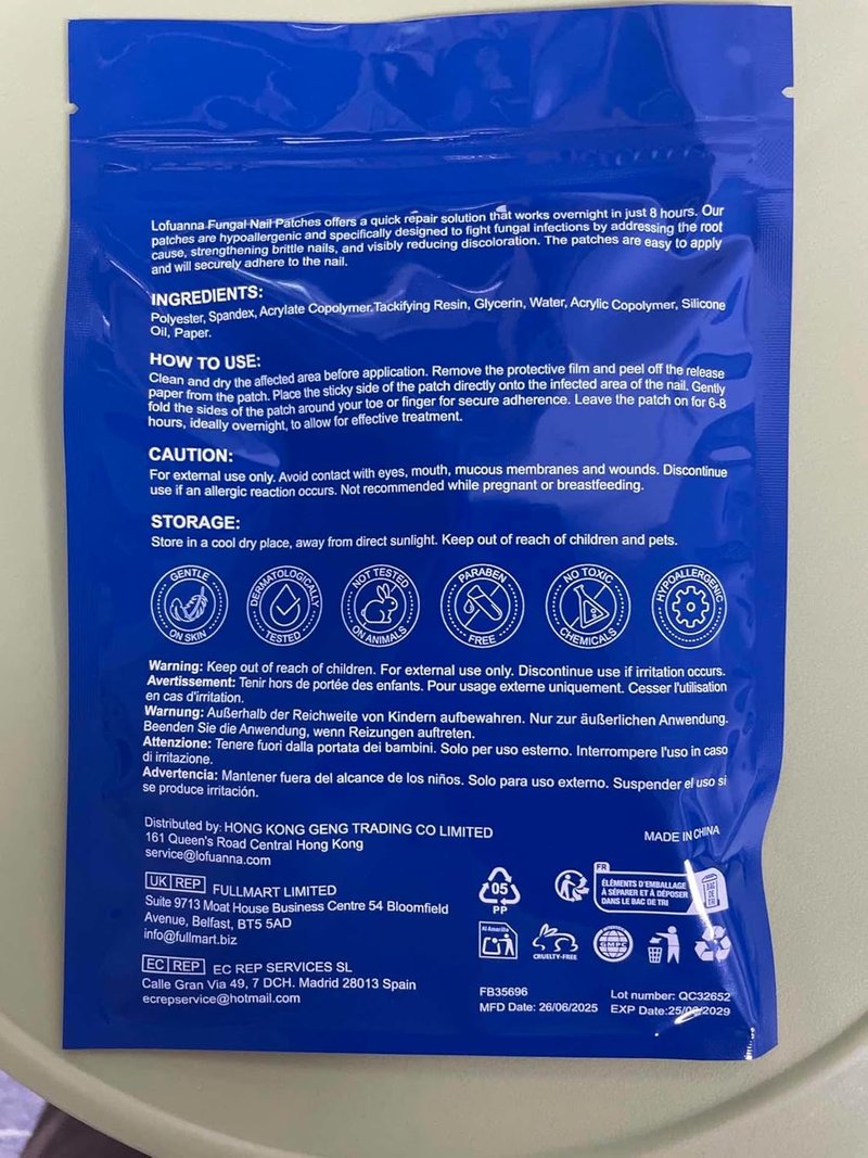 Extra Strength Toenail Treatment - 64 Pcs Overnight Nail Patches for Damaged Toenails | 8-Hour Repair & Care