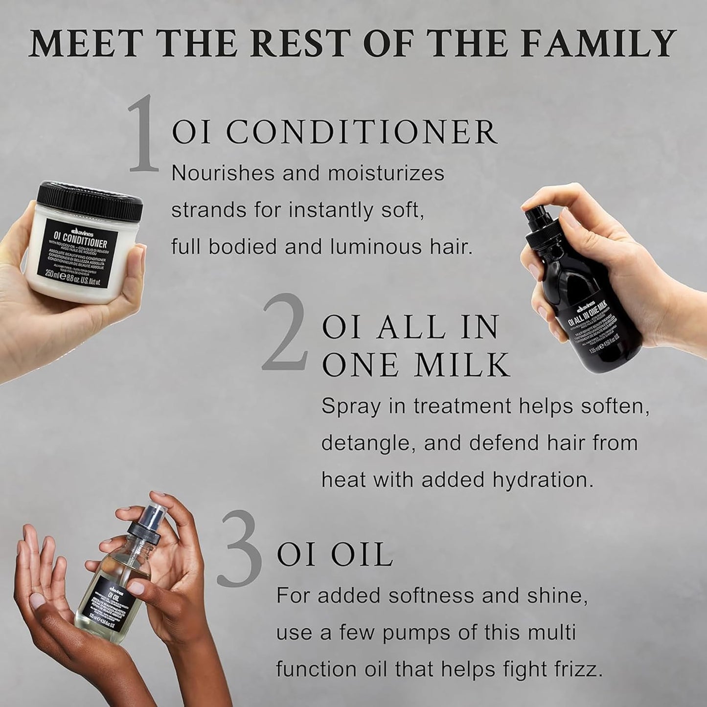 Davines OI Liquid Luster, Weightless Hair Treatment for Instant Glass-Like Shine - Softens, Detangles & Polishes Hair in Seconds with Roucou Oil - Rinse-Out Glossing Fluid, 10.14 Fl Oz
