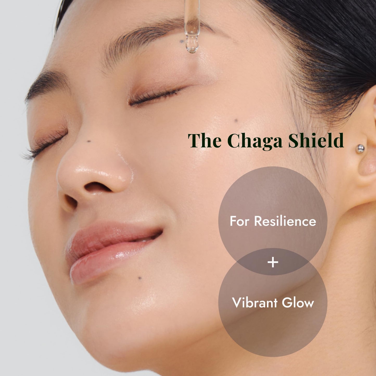 EFILOW Chaga Mushroom Biome Ampoule (1.69 fl.oz) - Pro-aging Adaptogen Serum for Resilience & Vibrant Glow - Vegan Sustainable Skin-Wellness for Sensitive Skin