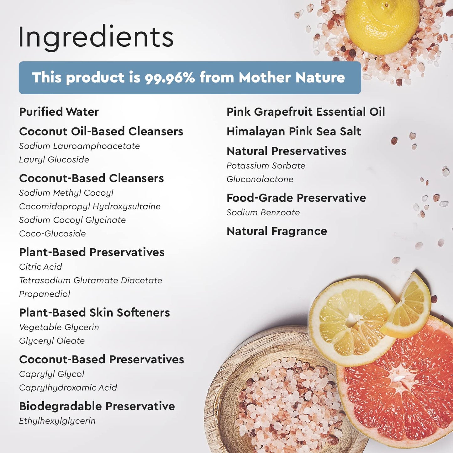 Puracy Body Wash - Natural Body Wash for Women, Men, Kids - Pure Plant Ingredients, Moisturizing Shower Gel, Body Soap for Dry Sensitive Skin, Gently Scented (Citrus Sea Salt, 12 oz/355 ml, 2 pack