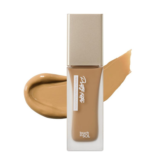 TOUCH IN SOL Pretty Filter Perfect Finish Foundation for Flawless, Natural Look - Lightweight and Full-Coverage Matte Base for All Skin Types, 1.18 fl.oz. (#2 Medium)