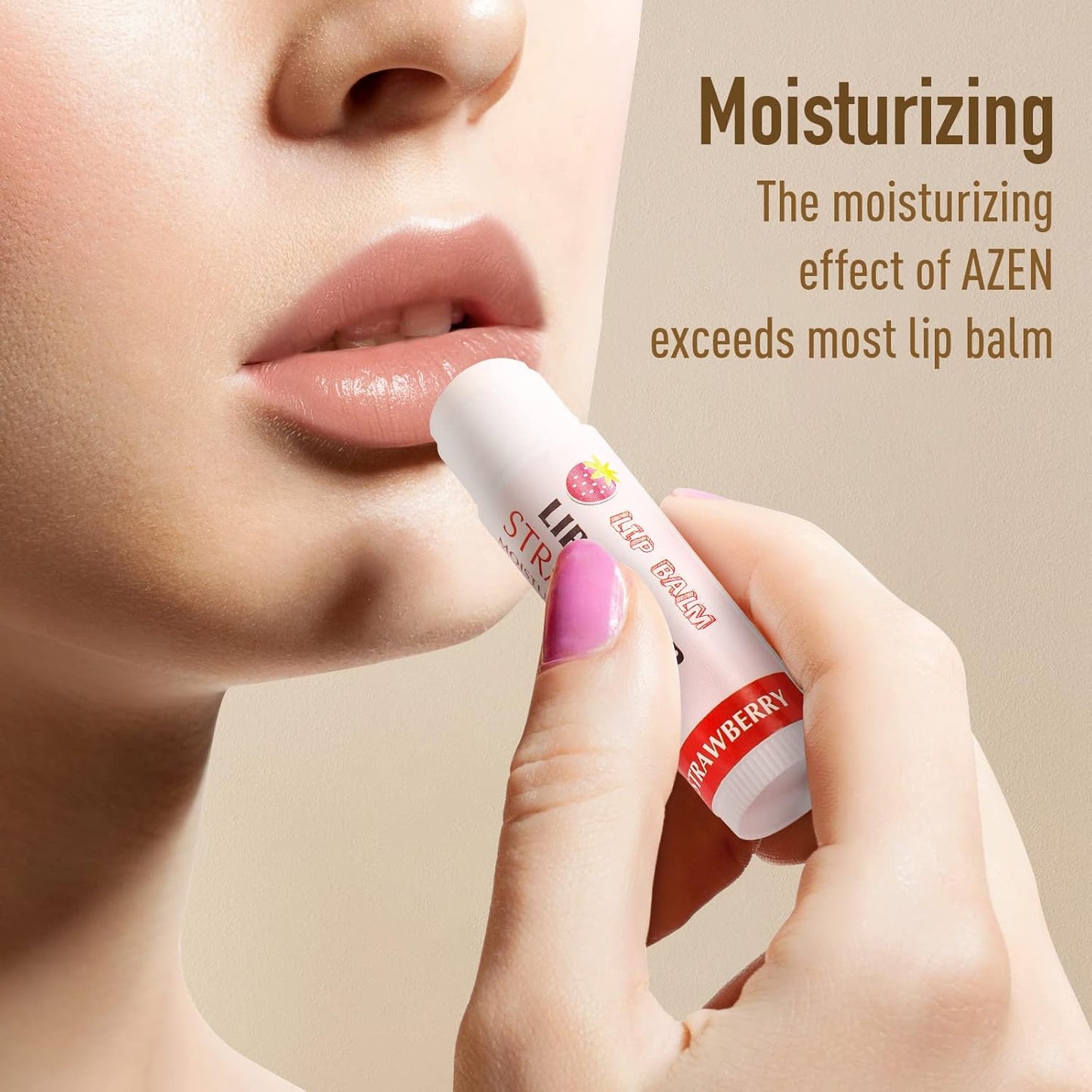 Azen Lip Balm Bulk - 120 Pack Moisturizing Lip Balms for Dry Cracked Lips | 12 Delicious Flavors