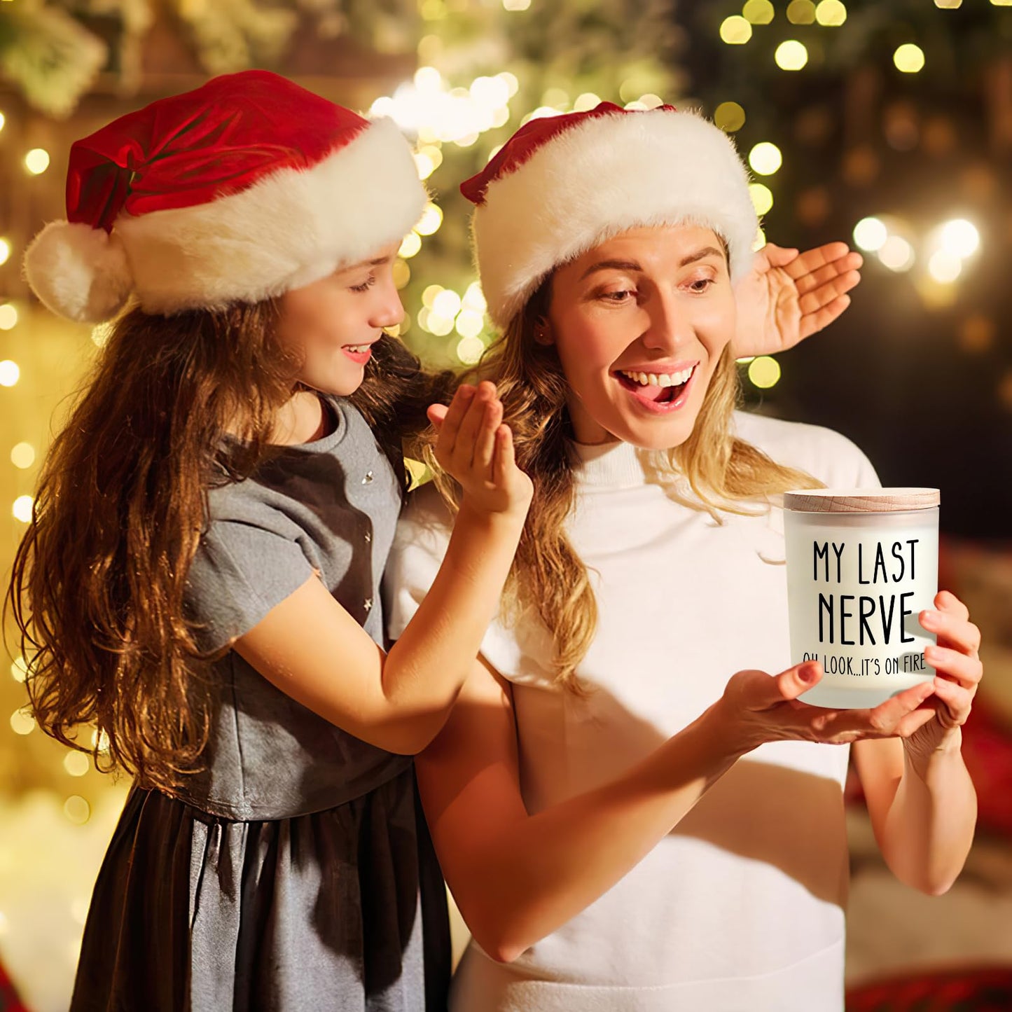Birthday Gifts for Women Men, Husband Wife Birthday Gift Ideas, Unique Home Decor Friendship Gifts for Women, Funny Gift for Him Her Dad Mom Sister Teacher Coworker Best Friend, My Last Nerve Candle