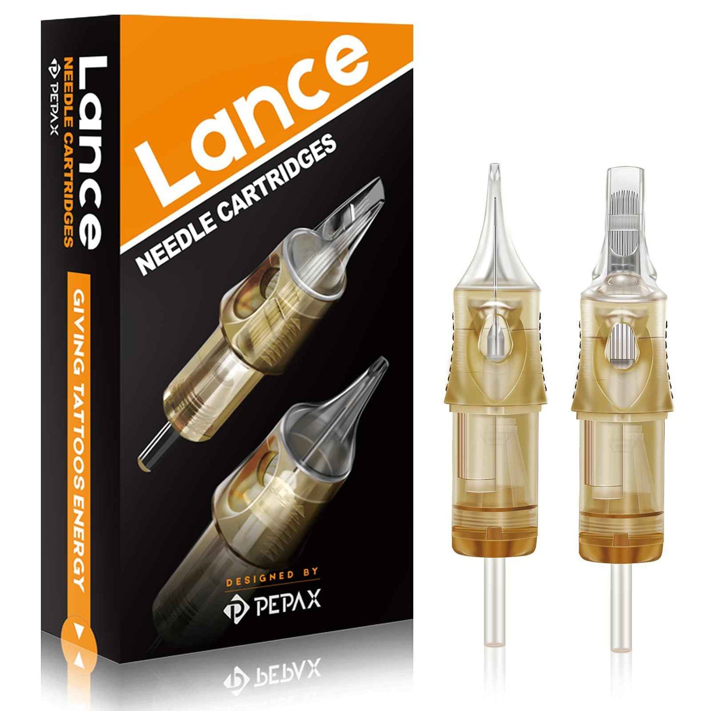 PEPAX Lance Tattoo Needles Cartridge 1003RLL - 20Pcs Tattoo Cartridge Needles #10 Standard 3 Round Liner Tattoo Cartridges Diameter 0.30mm Long Taper 5.0mm Safety Membrane Permanent Makeup Machine