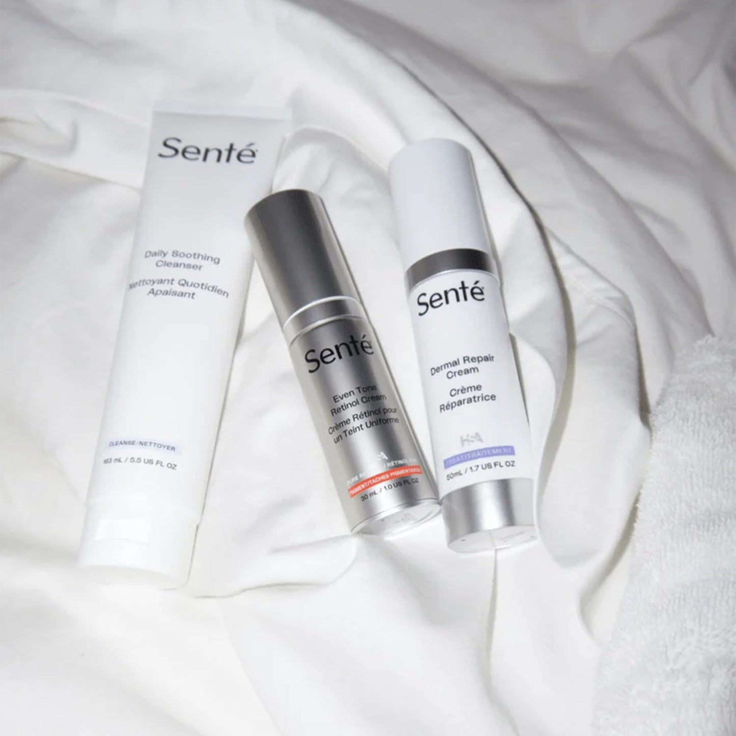 Sente Daily Soothing Facial Cleanser For Dry and Sensitive Skin | Gently Removes Oil, Impurities and Makeup | with Vitamin E | 5.5 Fl Oz