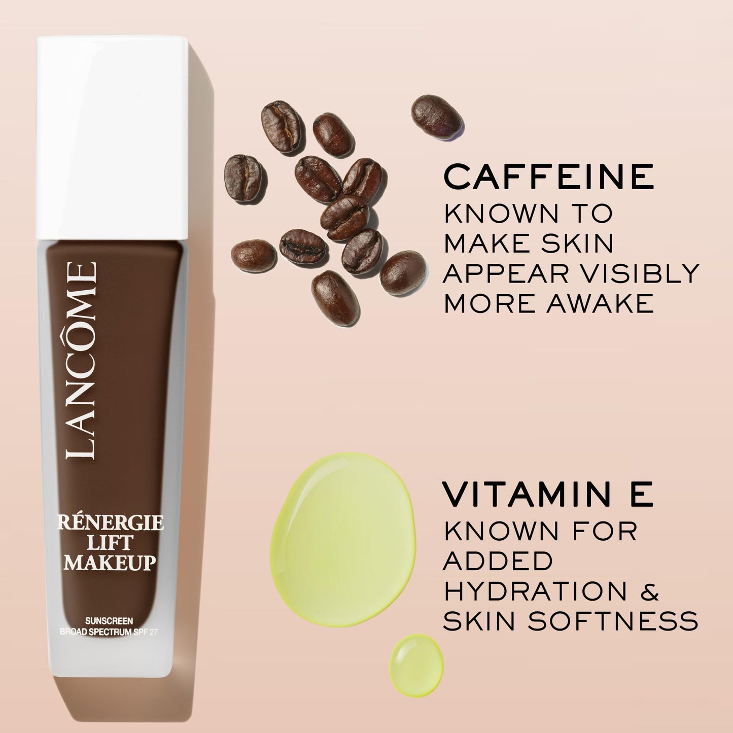 Lancôme Renergie Lift Makeup Foundation - Lightweight & Hydrating Formula, Medium-Full Coverage, SPF 27, Anti-Aging, Lifting & Firming, Up to 12H Wear - 250