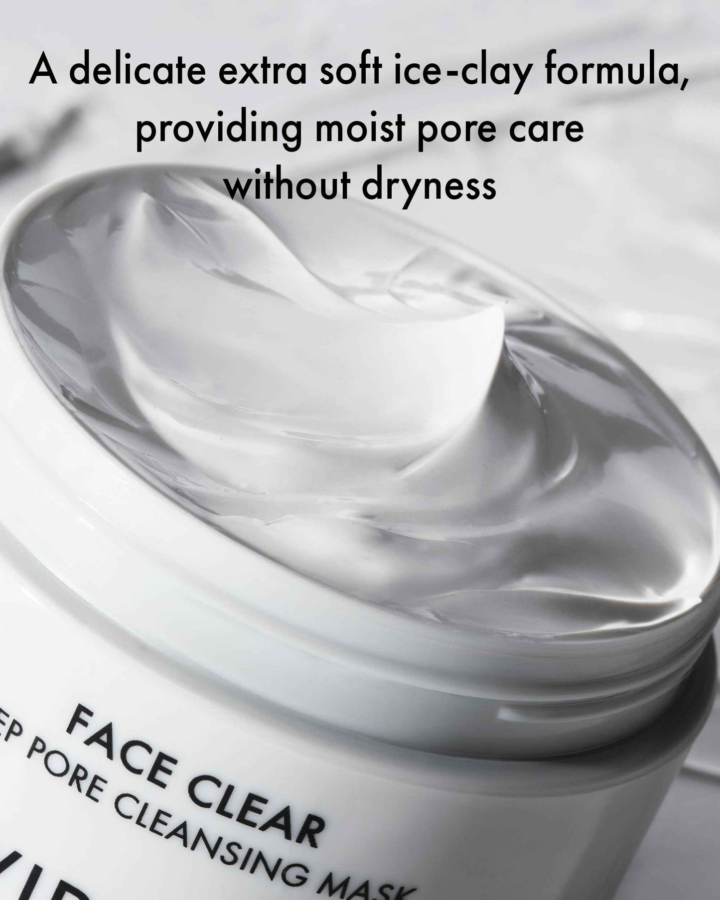 VIDIVICI Korean Deep Pore-Cleansing Clay Mask – Gently Exfoliates & Soothes Oily, Sensitive Skin – Mud Wash-Off Formula for Sebum Control, Cooling Hydration & Pore Tightening – 3.38oz