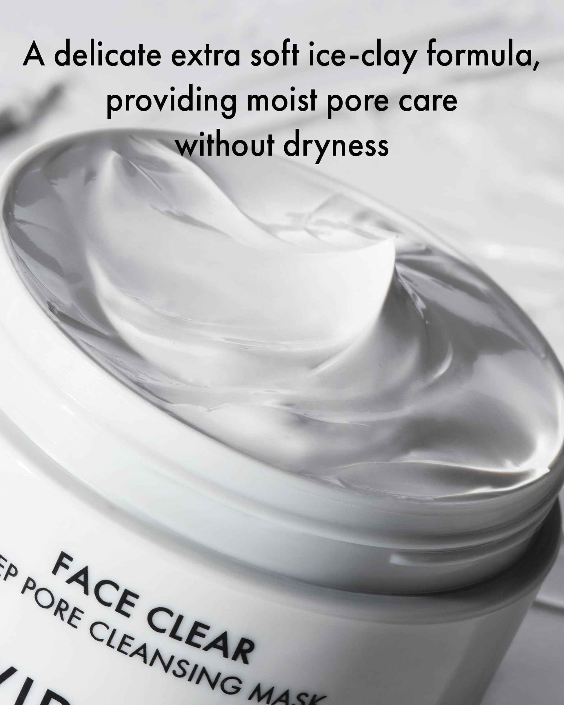 VIDIVICI Korean Deep Pore-Cleansing Clay Mask – Gently Exfoliates & Soothes Oily, Sensitive Skin – Mud Wash-Off Formula for Sebum Control, Cooling Hydration & Pore Tightening – 3.38oz