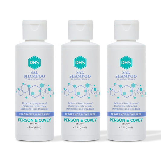 DHS SAL Shampoo for Psoriasis, Eczema & Dandruff, Fragrance-Free 4 oz