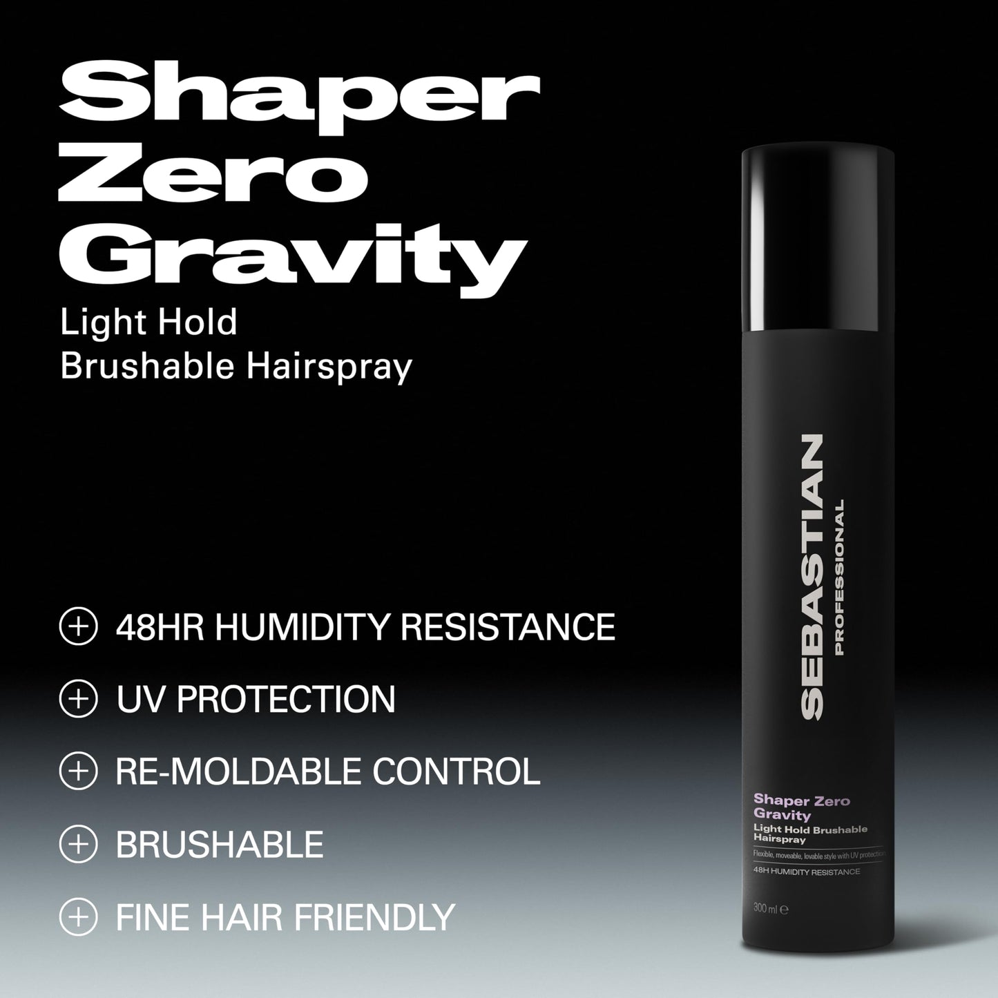 Sebastian Professional Re-Shaper & Sebastian Professional Shaper Zero Gravity Hairspray, Set
