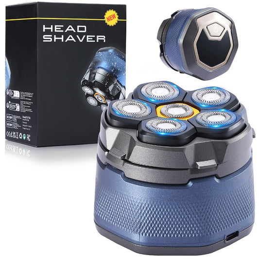 Head Shaver for Bald Men, 6D Magnetic Electric Razor for Men, 9000 RPM Rechargeable Trimmer with LED Display, Waterproof Wet/Dry, Type-C Charge
