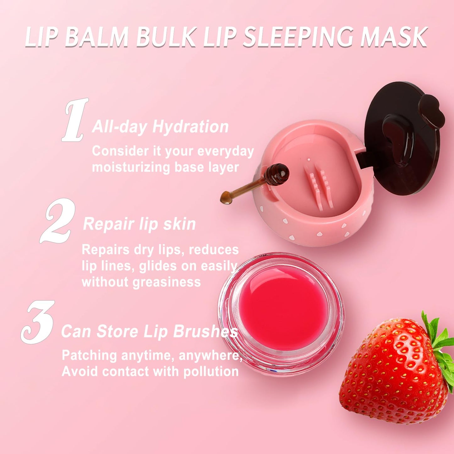 10 PCS Bee Lip Balm Lip Mask Honey Pot, Honey Lip Balm Bulk for Overnight Hydrating & Moisturizing Lip Sleeping Mask,Reduce Lip Lines, Chapstick Bulk Gifts,Party Favors, Birthday Gifts for Women
