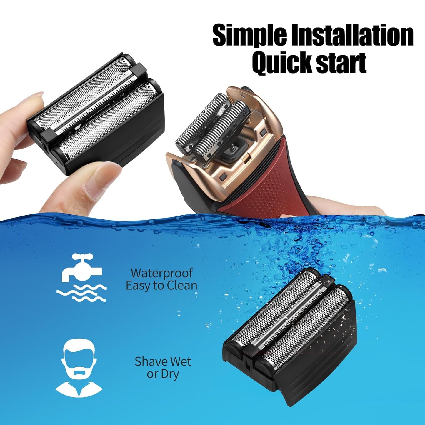 Remington Shaver Replacement Foil - Compatible with TITANIUM-X Flex & Pivot | Fits F4900, F5800, F7800 (1 Pack)