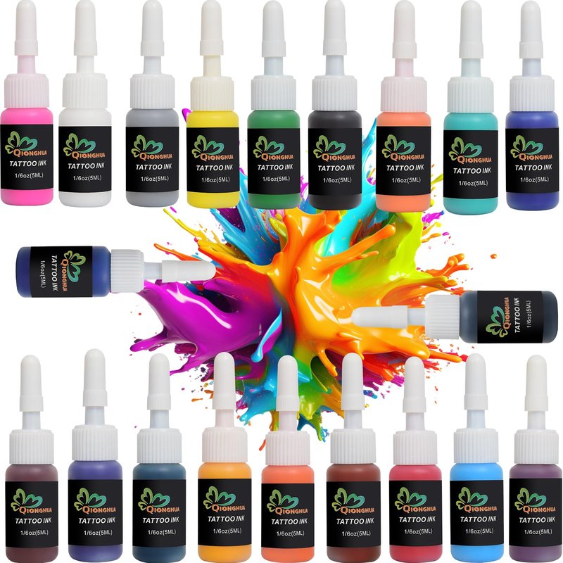 Tattoo Ink Set 20 Colors Pigment Kit 1/6oz (5ml) Tattoo Supply Ink for Tattoo Kit