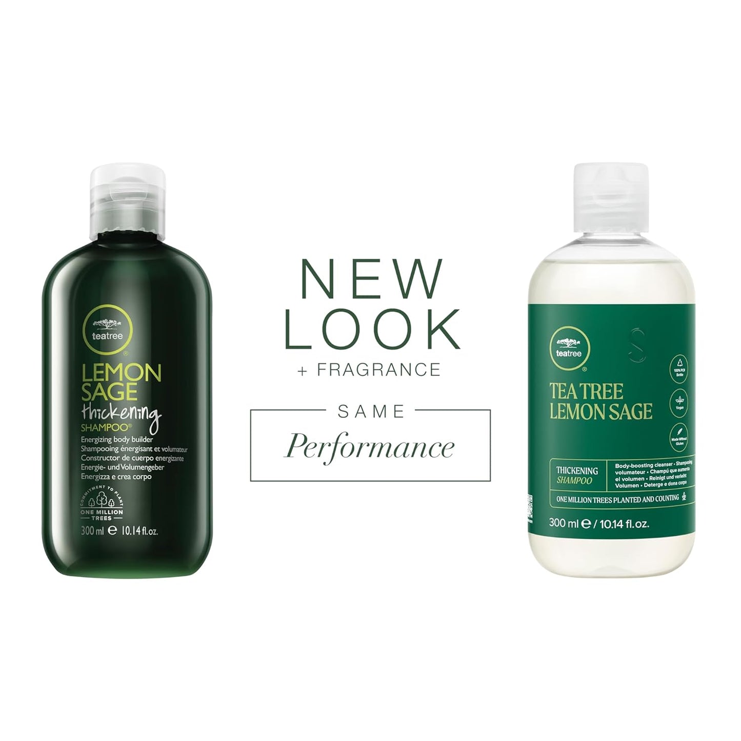 Tea Tree Lemon Sage Thickening Shampoo - Boost Volume & Body for Fine Hair | 12 oz
