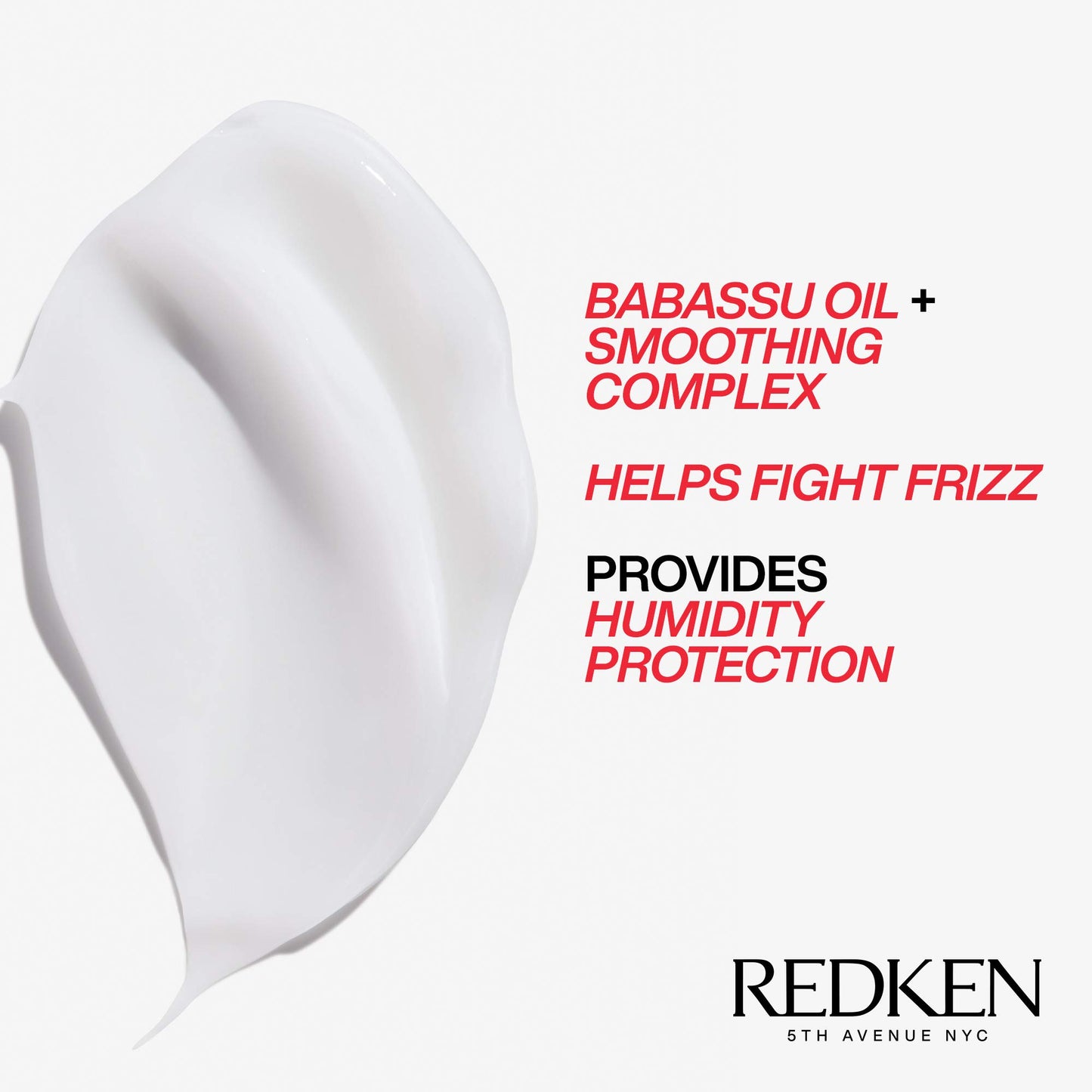 Redken Frizz Dismiss Shampoo, Conditioner and Rebel Tame Treatment Set For Frizzy Hair - Smooths Hair and Manages Frizz