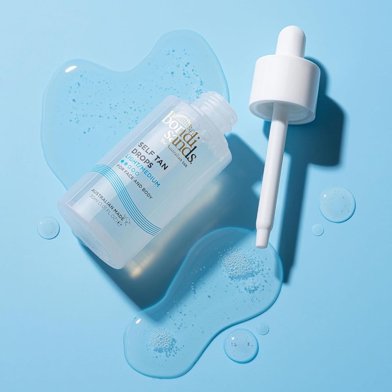 Bondi Sands Hydrating Self Tan Drops - Face & Body Tanning Solution | 2 Shades, 1.01 FL OZ