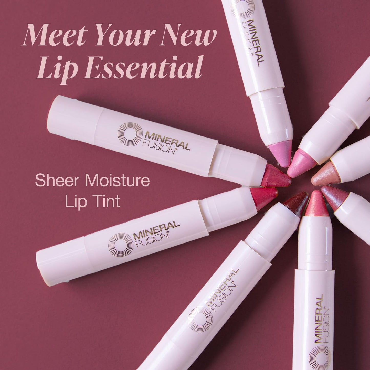 Mineral Fusion Sheer Moisture Lip Tint, Glisten, 0.1 Ounce (Packaging May Vary)
