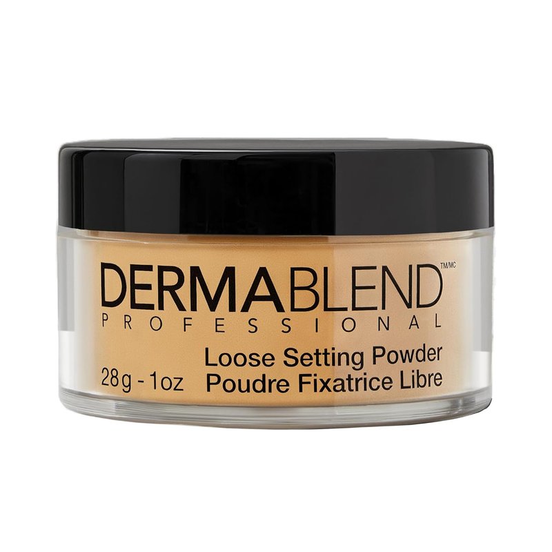 Dermablend Loose Setting Powder - Finishing Face Powder for Light, Medium & Tan Skin Tones | Long-Lasting Matte Finish