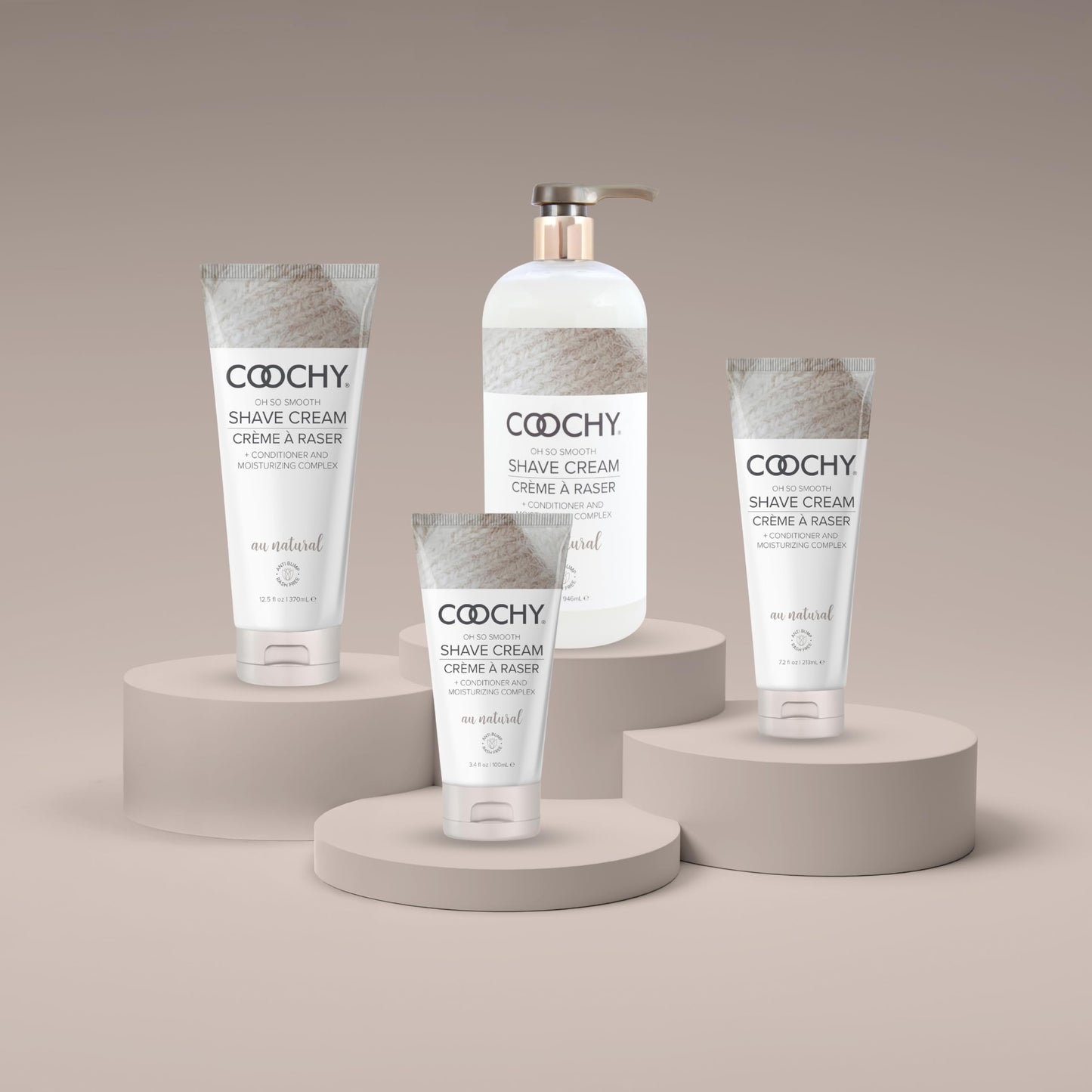 Coochy Shave Cream - Moisturizing Shave Lotion - Gentle Intimate Shaving Cream - For Bikini Area, Underarms, Legs & More - Rash-Free, Hydrating Formula - Au Natural, 32 oz