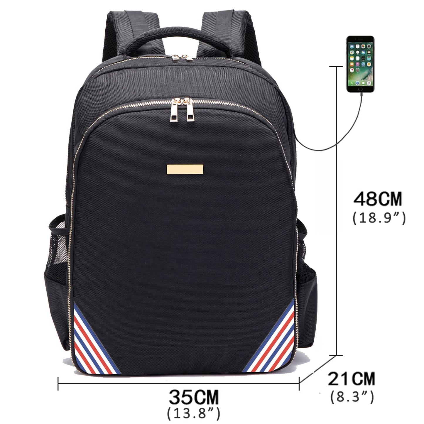 NIHANEH Barbers Bookbags for Clippers and Supplies Hairstylist Bags Travel Backpack Case for Barbers Tools Storage with USB and PU…