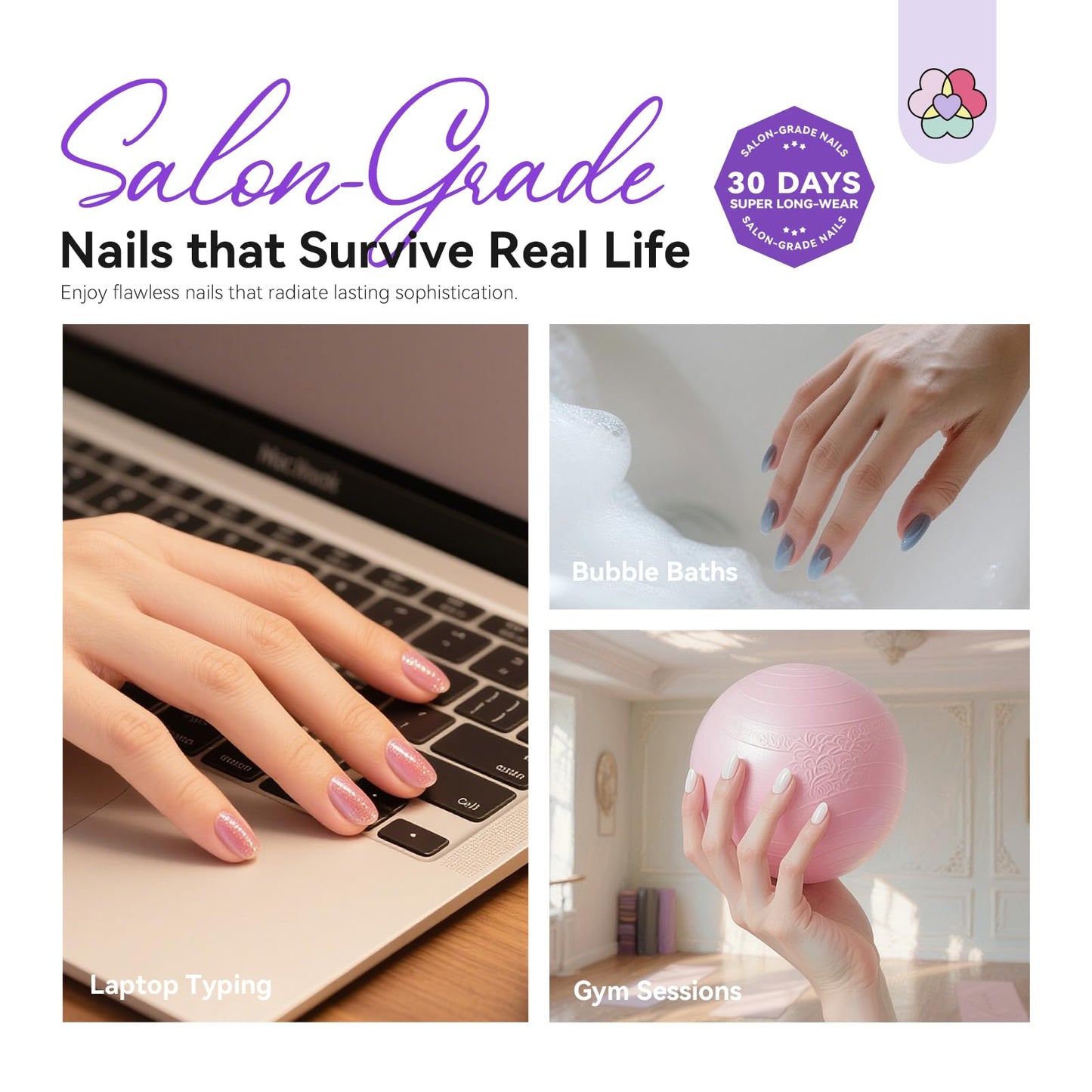 SAVILAND Advanced Gel Nail Kit: Salon Grade Extra Short Almond Nails 500 Pcs Nail Tips Half Matte with U V Nail Lamp Pre-Shaped 12 Sizes Complete At Home Nail Art Kit for Salon 30-Day Long-Wear