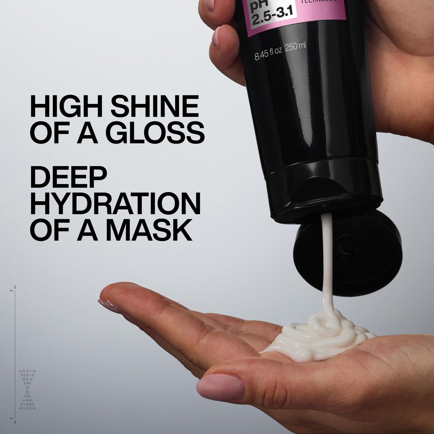 Redken Acidic Color Gloss Gloss-in-Mask - 1-Minute High Shine Hair Treatment & Deep Hydration, Silicone-Free Mask for Dull or Color-Treated Hair, 1 Fl Oz