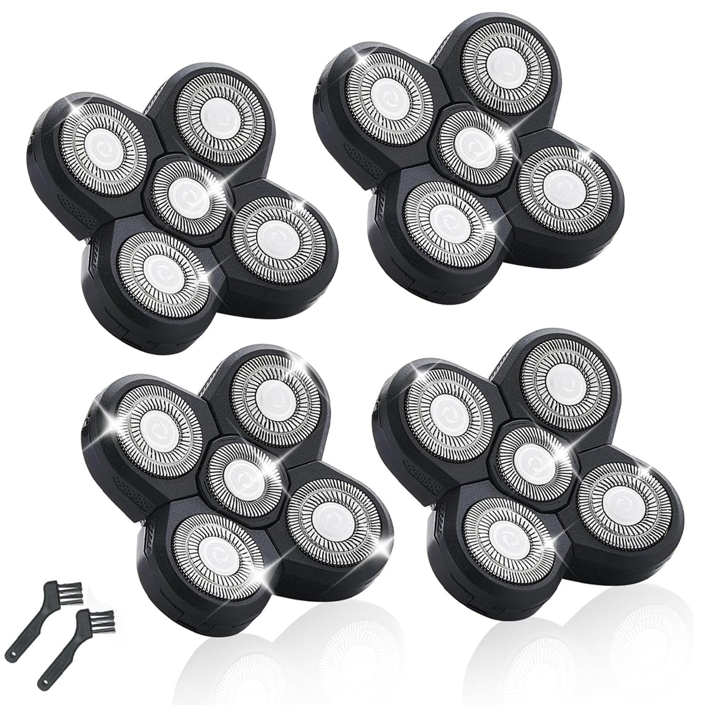 Shaver Replacement Blades - 4 Pack Compatible with Freedom Head Shaver | Electric Razor Head for Face & Head