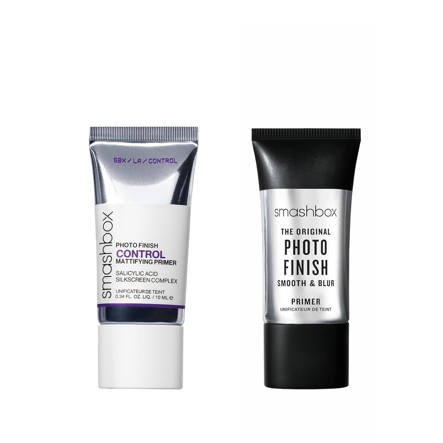 Smashbox Photo Finish Primer Set - Smooth & Blur + Mattifying Control | 0.34 Fl Oz Each