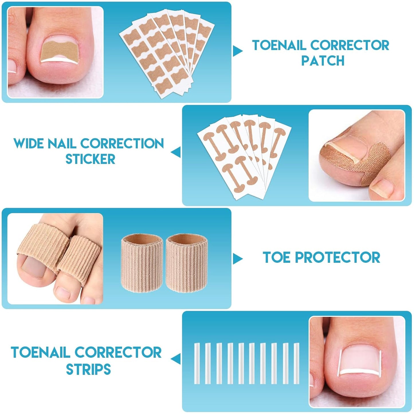 Ingrown Toenail Removal Kit - Professional Tool Set with Corrector Drops, Clipper & Nail File | Complete Pedicure Solution