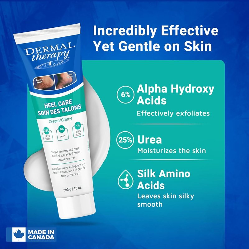 Heel Care Cream - Intense Foot Moisturizer with Urea & AHA | Non-Greasy Formula, 300g