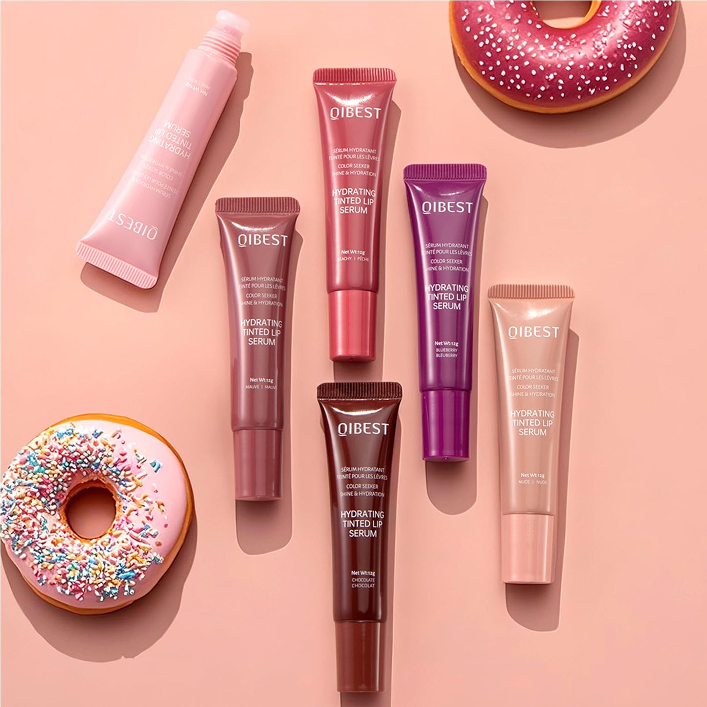 Riroenst 4-Piece Hydrating Lip Gloss Set, High Shine Glass Finish Plumping Lip Jam, Moisturizing Jelly Lipstick Gift for Women