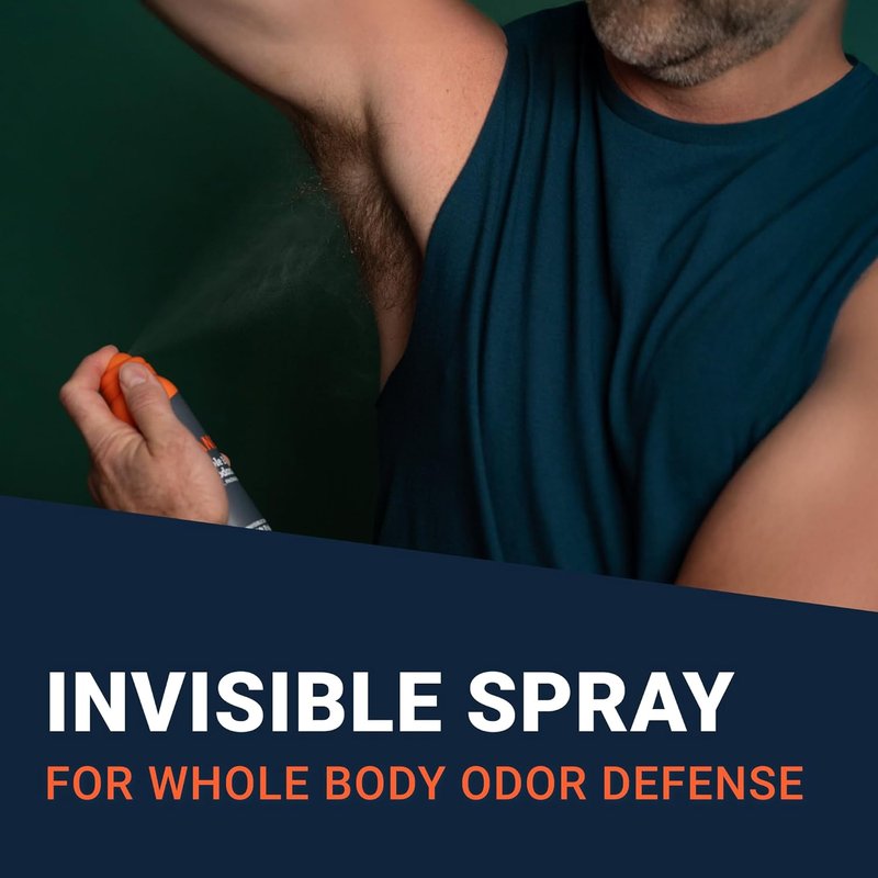 Mando Whole Body Deodorant For Men - Invisible Spray | 72-Hour Odor Control, Aluminum-Free, 3.6 oz