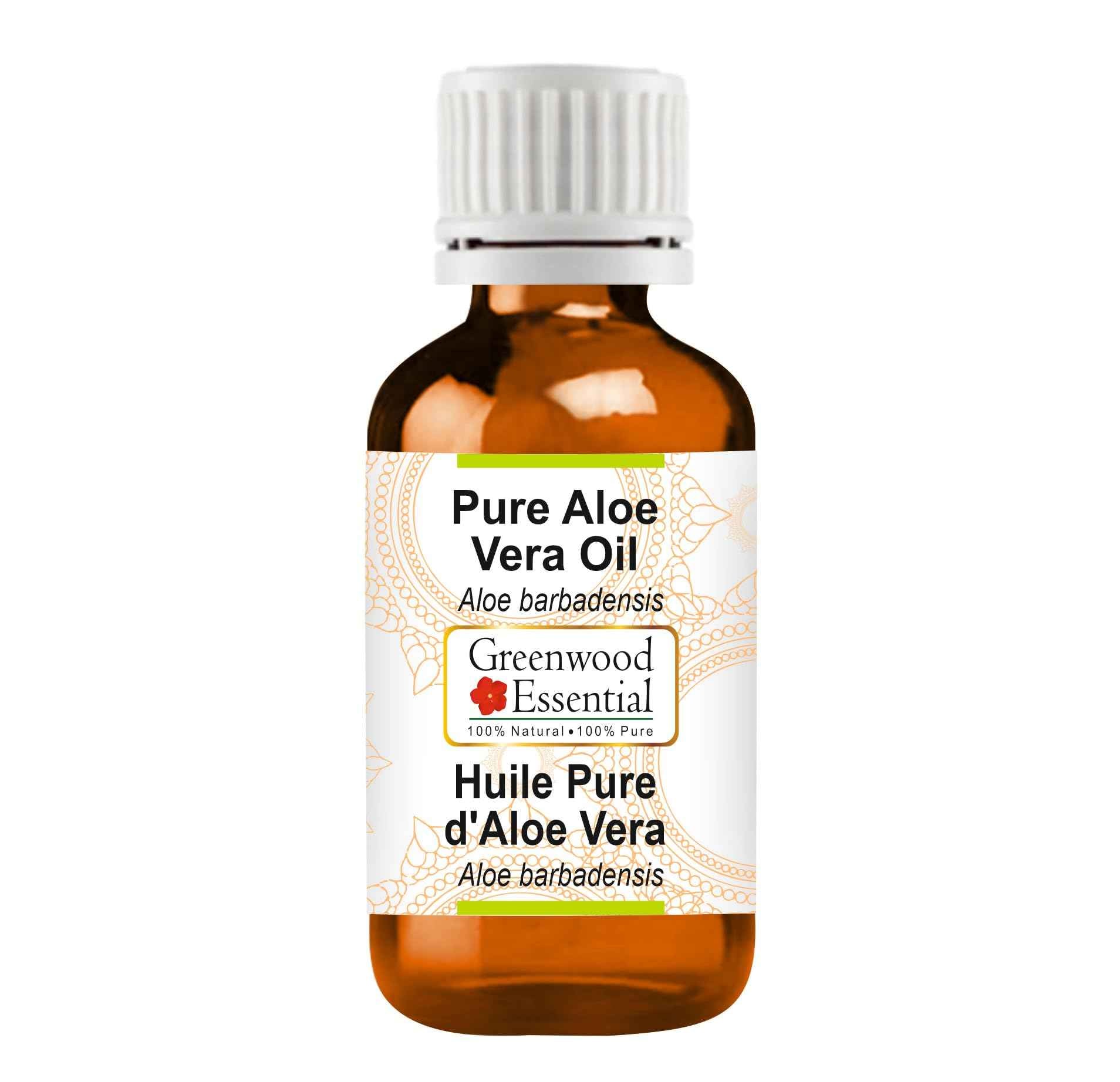 Greenwood Essential Pure Aloe Vera oil (Aloe barbadensis) Natural Therapeutic Grade 100ml (3.38 oz)