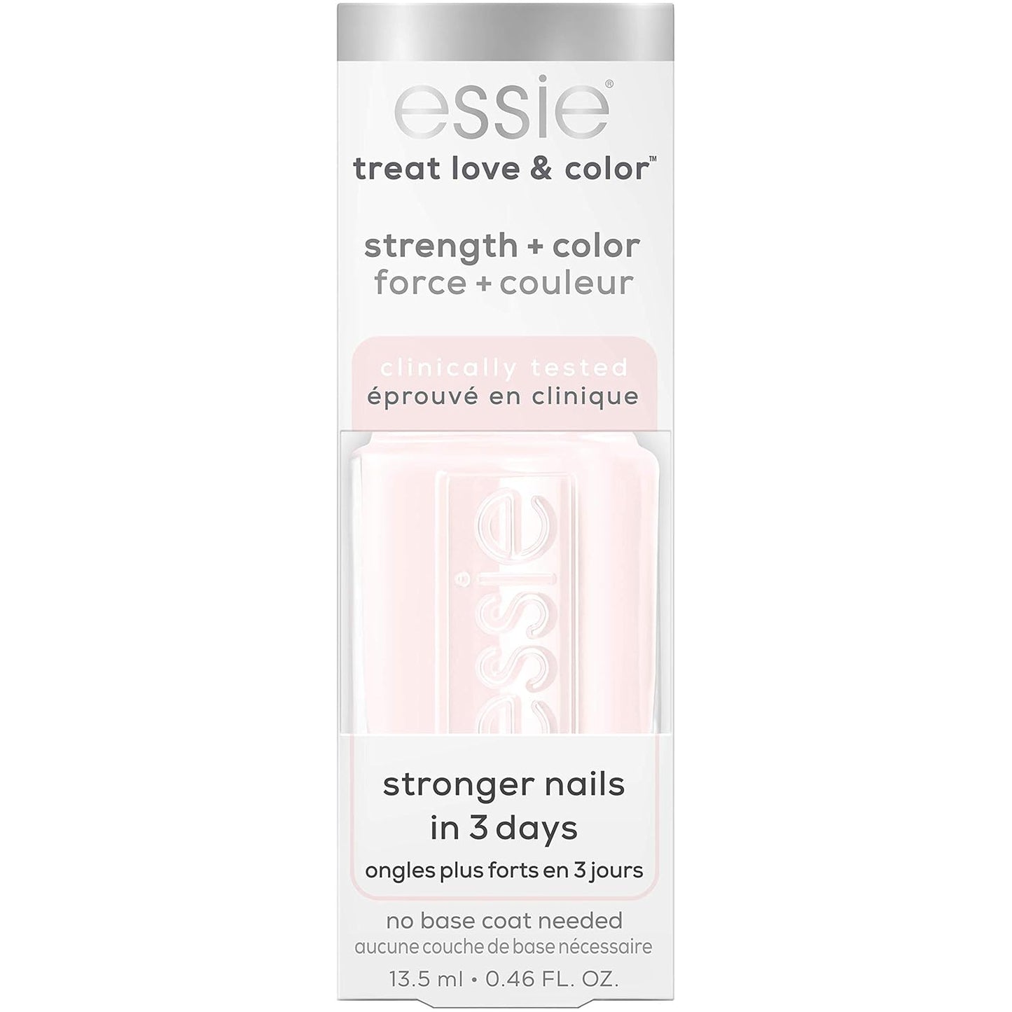 Essie Nail Care Polish - Treat, Love & Color in Sheers to You | Sheer Pink, 0.46 Ounce