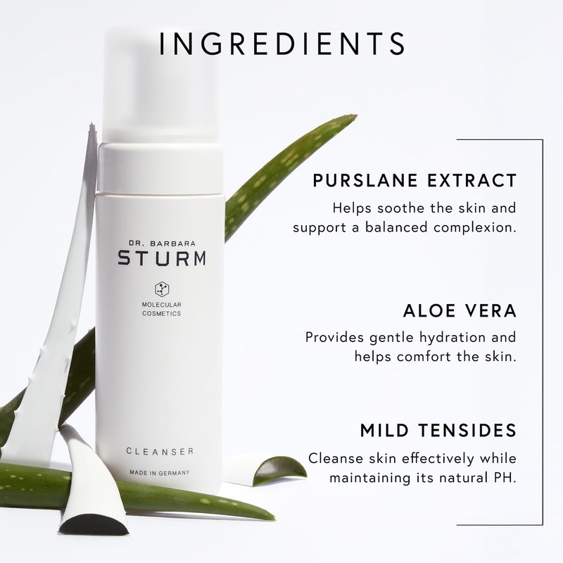 Face Cleanser 5 Fl Oz, Gentle Foaming Facial Cleanser for Women, Removes Makeup and Impurities, pH Balanced Care, Luxury Skincare By Dr. Barbara Sturm