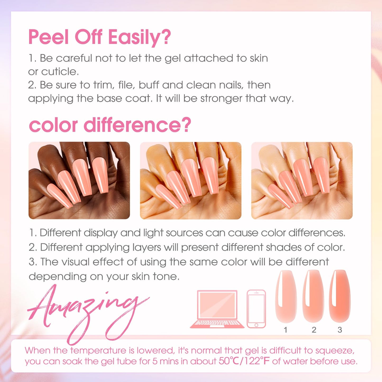 ROSALIND Coloful Poly Nail Gel Kit -34 Colors + Neon Accessories Clear Nude Poly Nails Gel Starter Kit with Mini UV Lamp Slip Solution Fall Colors Halloween Poly Extensions Kit