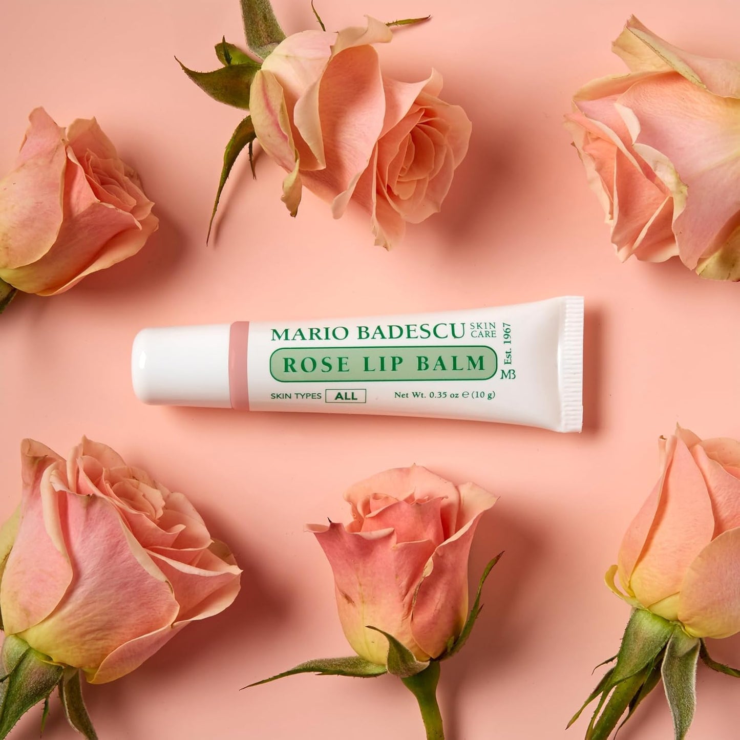 Mario Badescu Moisturizing Rose Lip Balm for Dry Cracked Lips, Infused with Coconut Oil and Shea Butter, Ultra-Nourishing Lip Care Moisturizer for Soft, Smooth and Supple Lips, 3 Pack