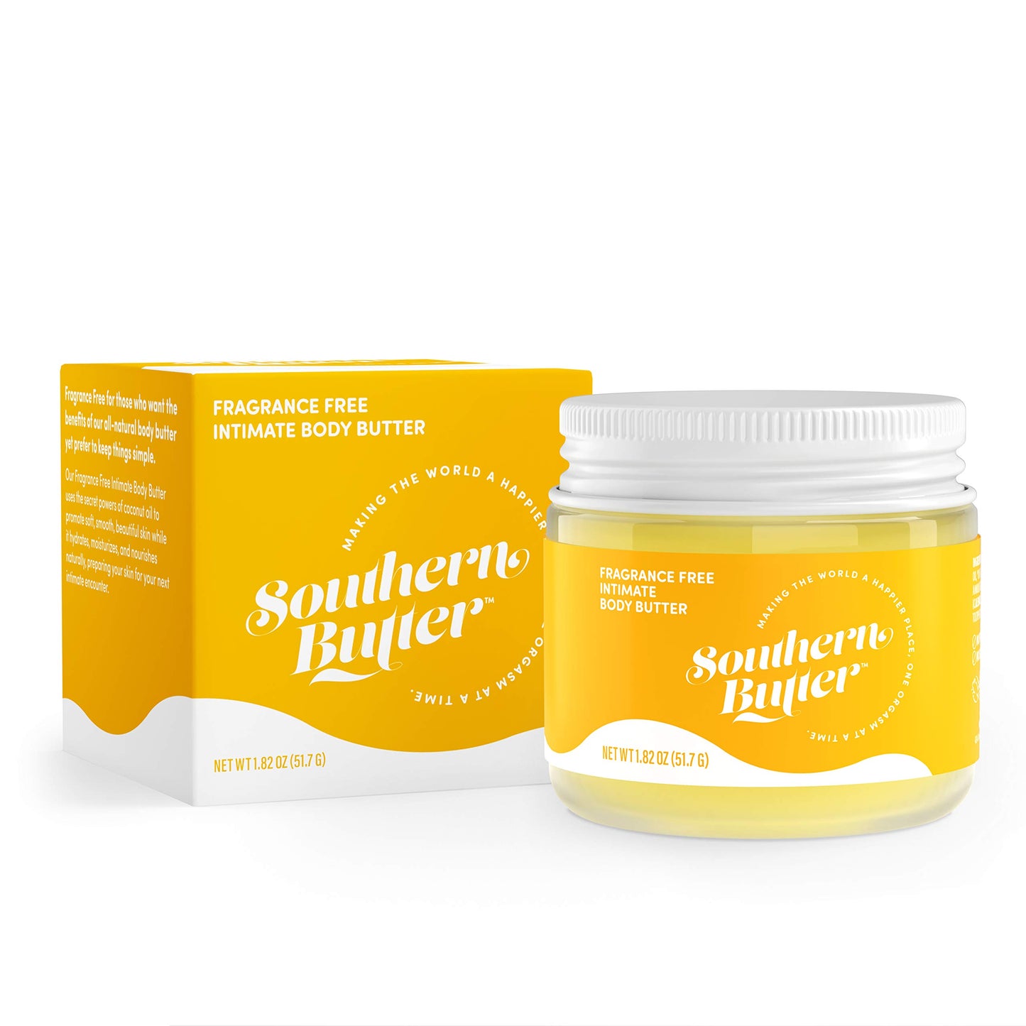 Green Goo Southern Butter Natural Intimate Body Butter, Fragrance Free, 1.82-ounce Jar