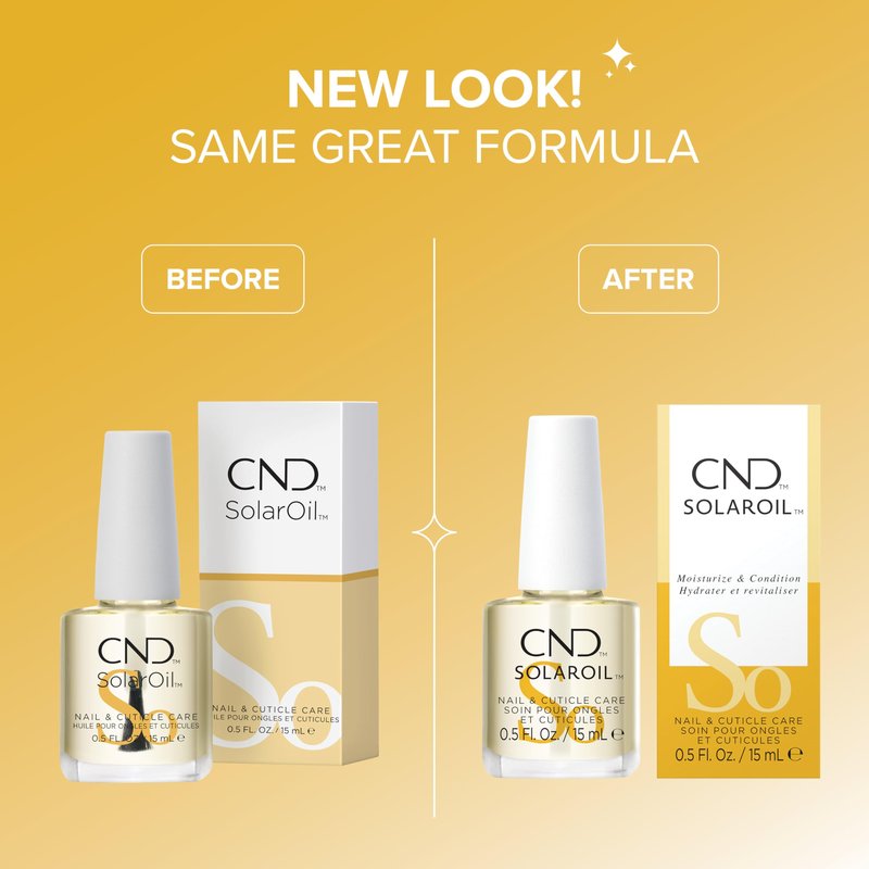 CND SolarOil Cuticle Oil, Natural Blend Of Jojoba, Vitamin E, Rice Bran and Sweet Almond Oils, Moisturizes and Conditions Skin, Pack Of 1, 0.5 oz.