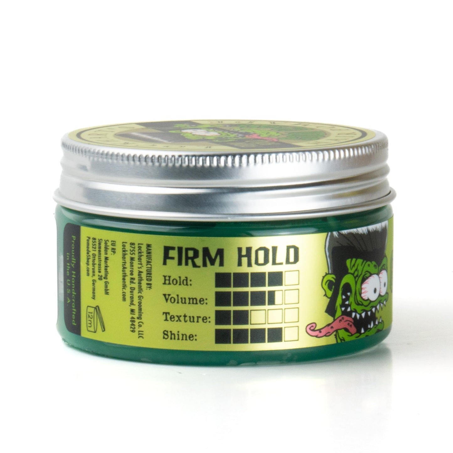 Lockhart’s Goon Grease – The Legendary Original Oil-Based Pomade for Men – Barber-Grade Hold, Brilliant Shine – Handcrafted, Moisture-Locking Formula with Avocado Oil and Lanolin – (3.4 oz)