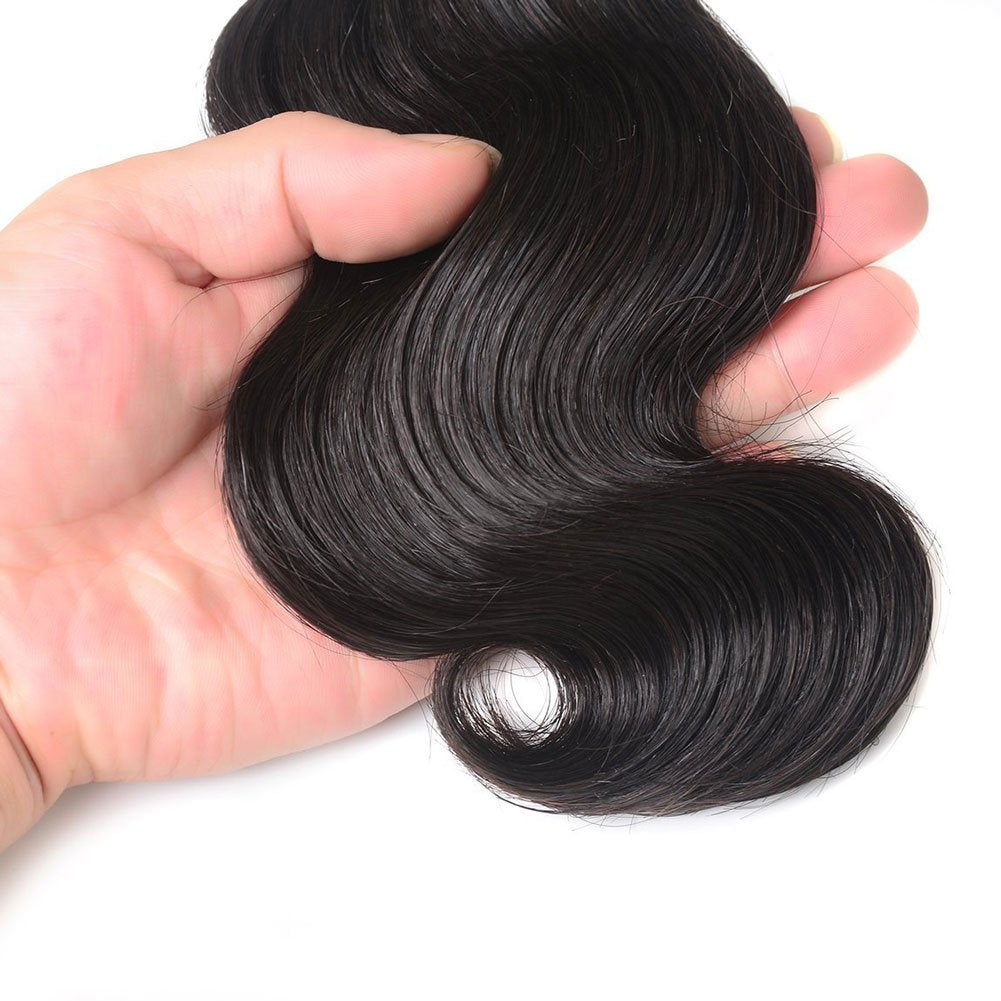 Luxnovolex Brazilian Hair Body Wave 4 Bundle Brazilian Virgin Hair Wavy 8A Grade 100% Unprocessed Human Hair Weave Bundles Short Sew In Hair Extentions