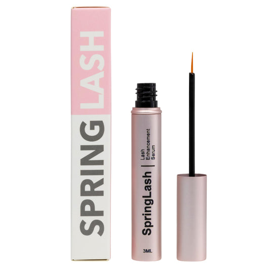 SpringLash - Eyelash Enhancement Serum with BIOTIN - Lash Enhancer For Longer, Fuller Eyelashes - Organic & Vegan Eyelash Enhancer - Cruelty Free - Eyelash & Eyebrow Conditioner [0.10 fl. oz/3ml]