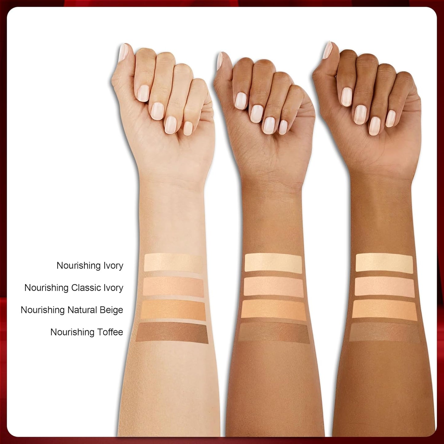 Dewy Liquid Foundation - Hydrating, Lightweight Formula for Medium-Full Coverage | Waterproof for Dry/Combination Skin, 30g, Nourishing Ivory